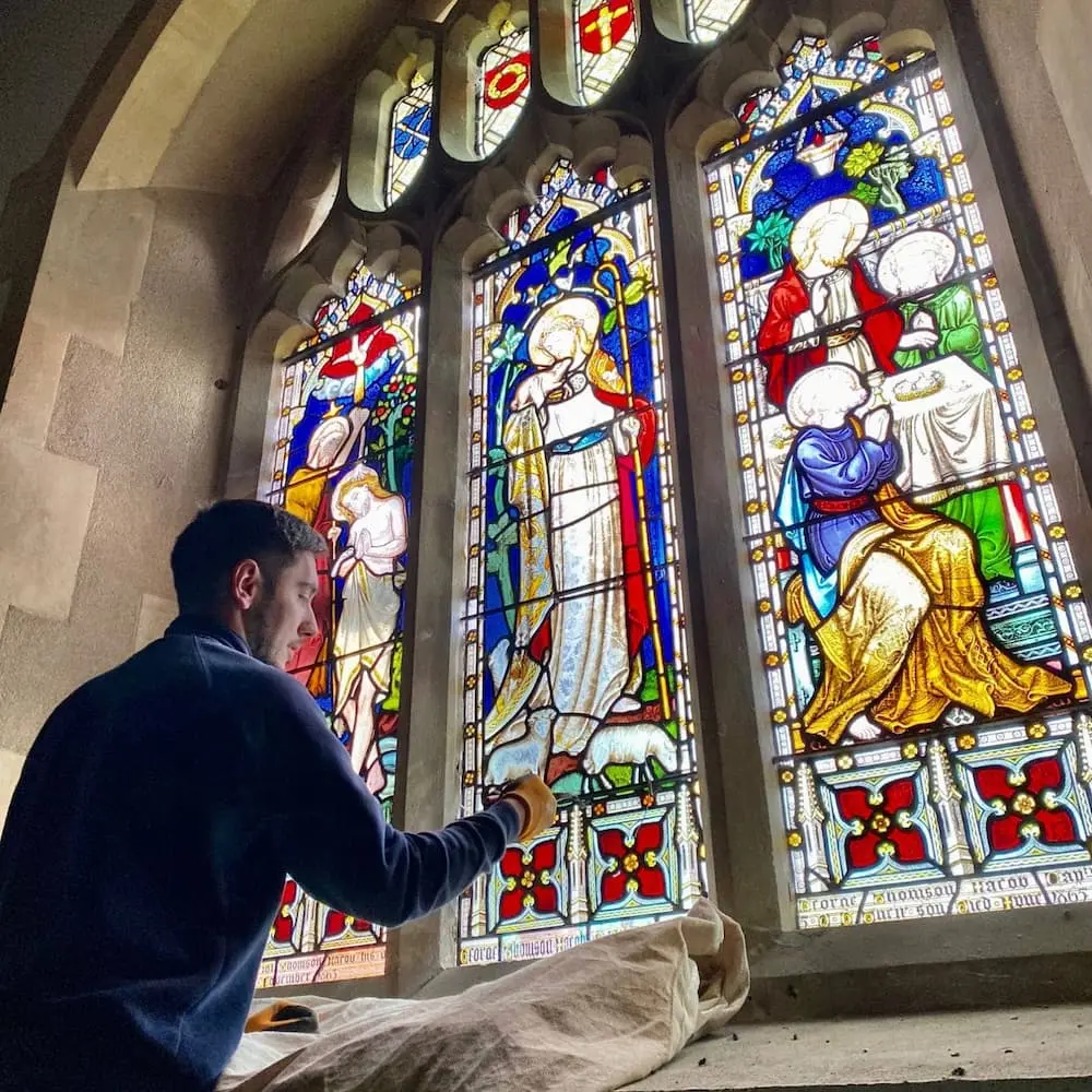 Sherriff Stained Glass restoration work on church windows
